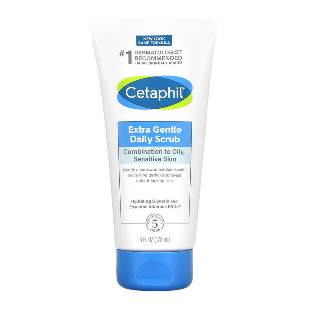 Cetaphil Extra Gentle Daily Face Scrub For All Skin Types, 6 Oz